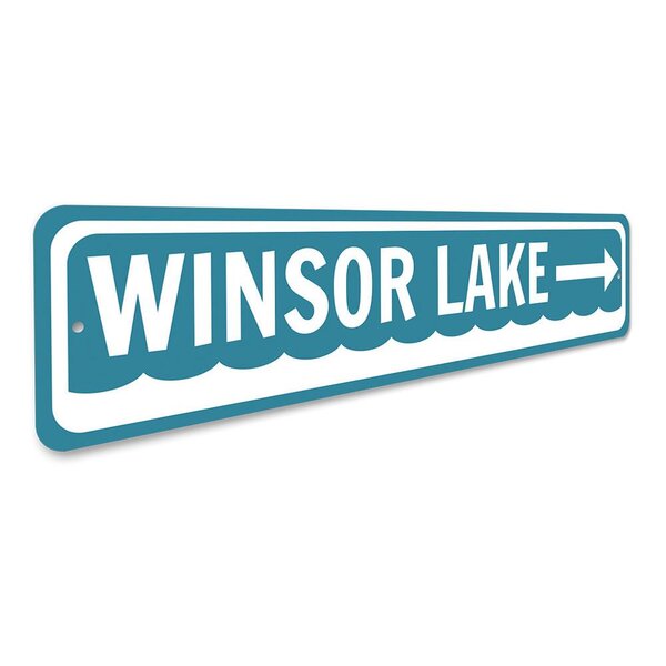 Lizton Sign Shop Inc Lake Direction Aluminum Sign Wayfair